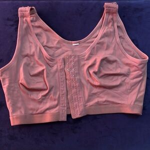 Gentle Used Post Surgery Medium Compression BRA SIZE Large Adjust Shoulder Clips